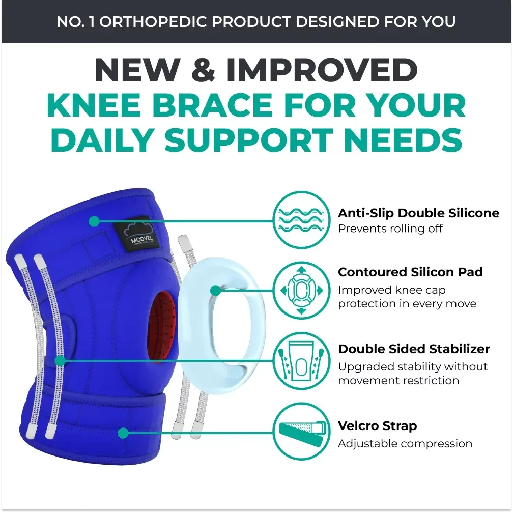 Modvel Adjustable Knee Brace – Enhanced Comfort, Stability, and Support