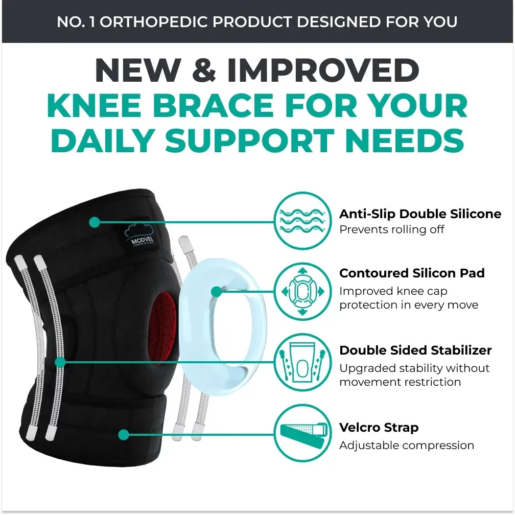 Modvel Adjustable Knee Brace – Enhanced Comfort, Stability, and Support