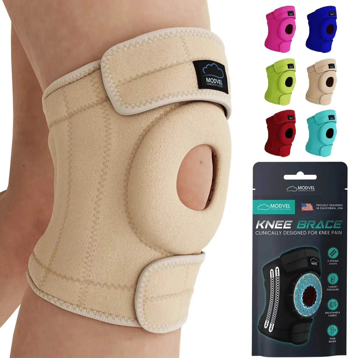 Modvel Adjustable Knee Brace – Enhanced Comfort, Stability, and Support