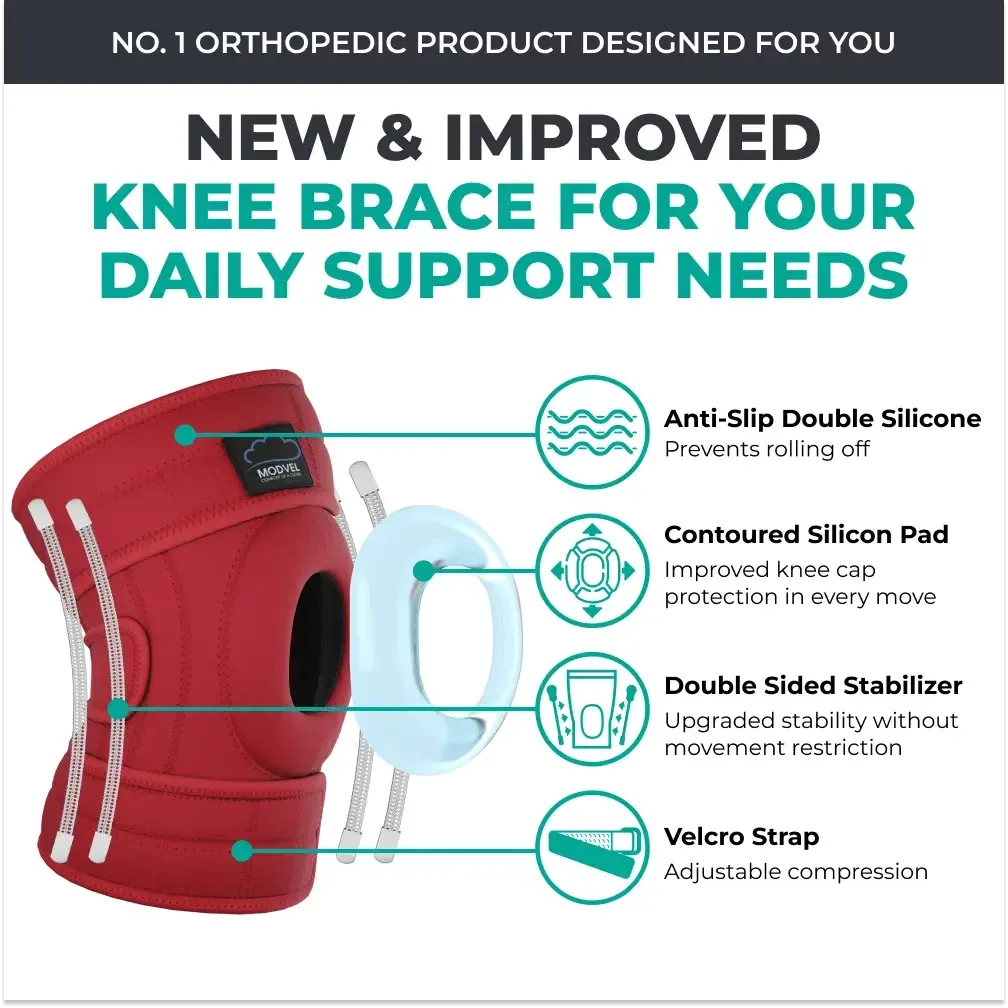Modvel Adjustable Knee Brace – Enhanced Comfort, Stability, and Support