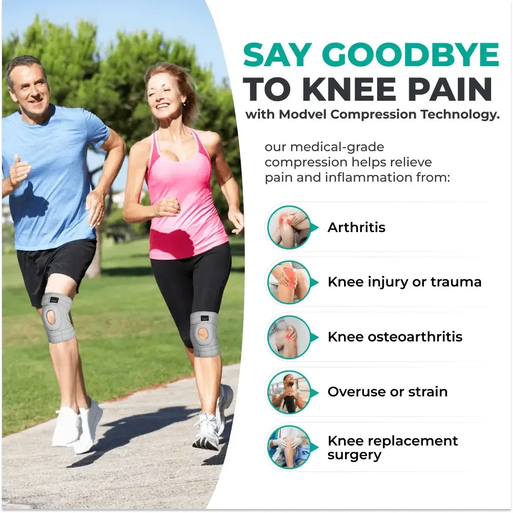 Modvel Adjustable Knee Brace – Enhanced Comfort, Stability, and Support