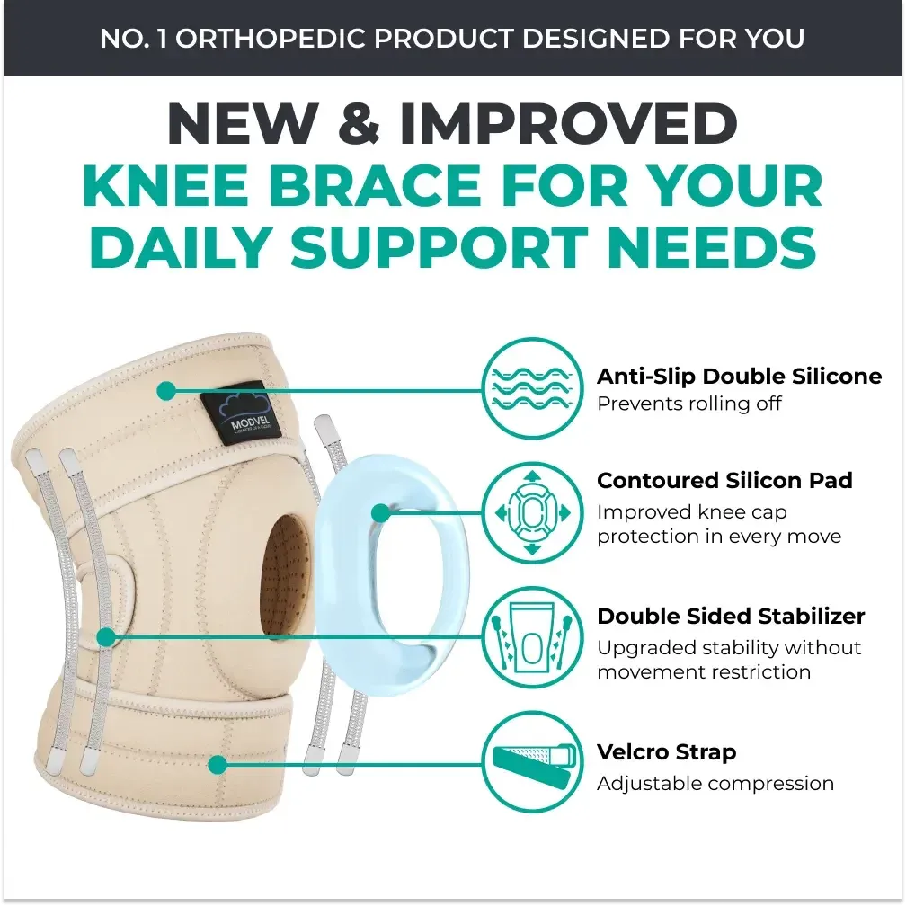Modvel Adjustable Knee Brace – Enhanced Comfort, Stability, and Support