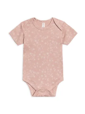 Organic S/S Bodysuit - Candice Floral / Dusty
