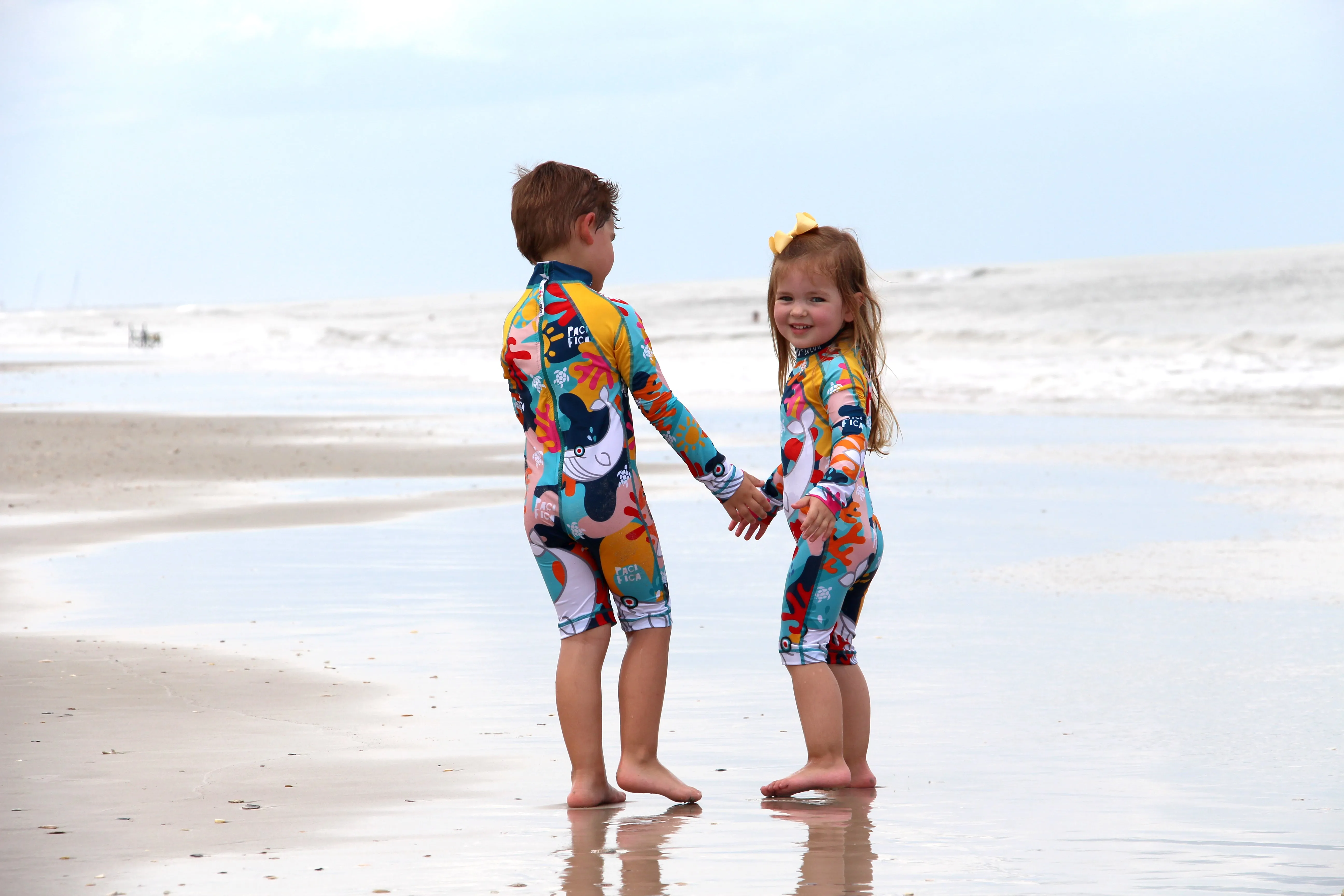 Pacifica Girls and Boys Long Sleeve Sunsuit