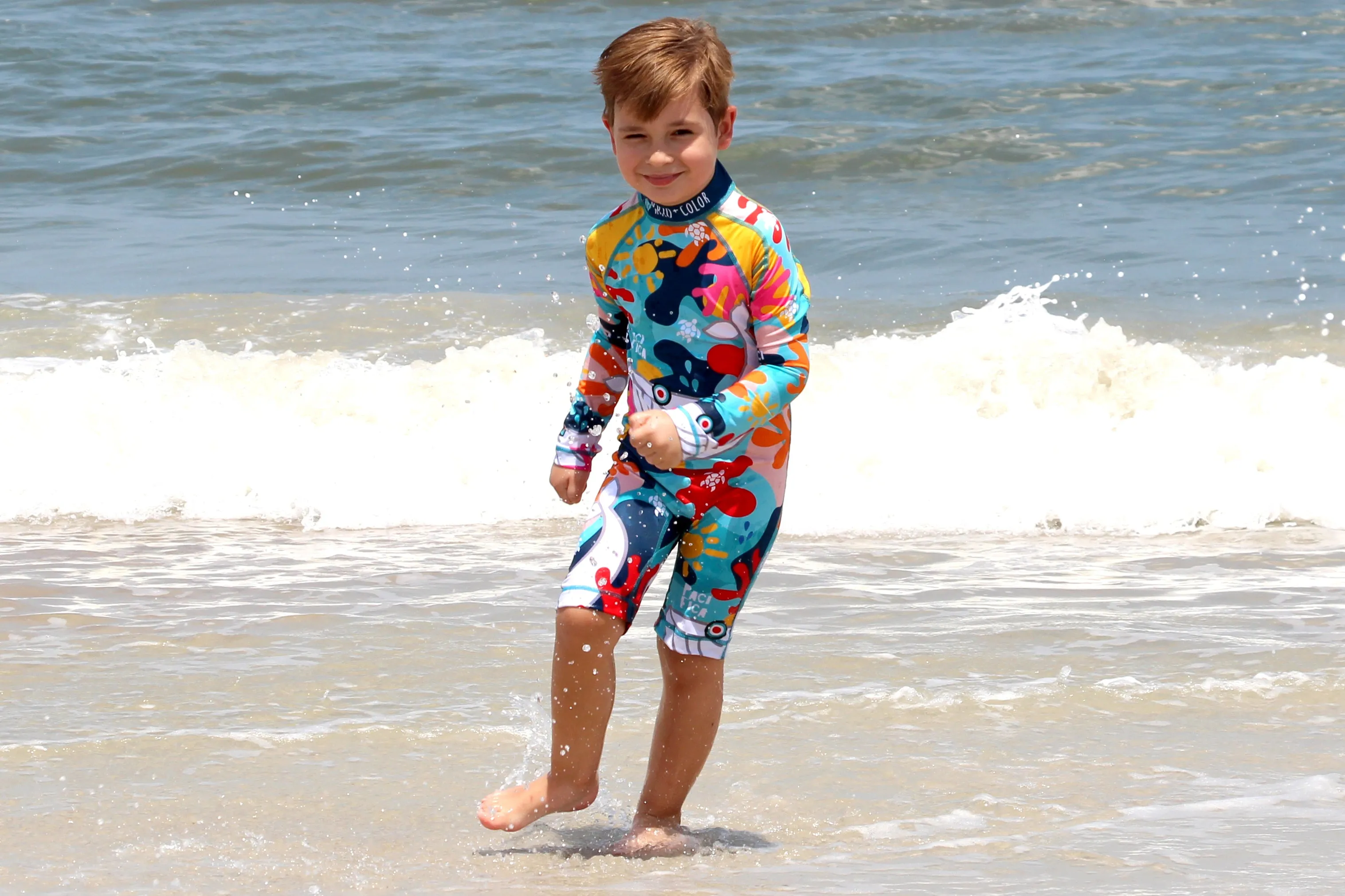 Pacifica Girls and Boys Long Sleeve Sunsuit