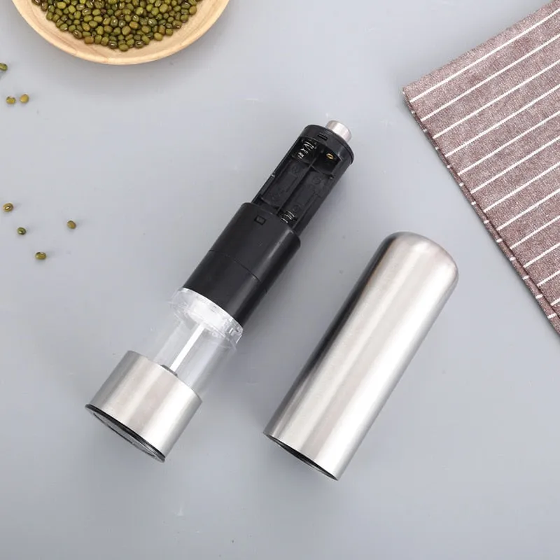 Portable Electric Pepper, Grain ,spice Grinder and  Oil Spray Cooking Accessories
