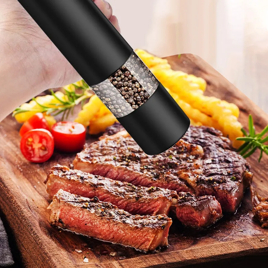 Portable Electric Pepper, Grain ,spice Grinder and  Oil Spray Cooking Accessories