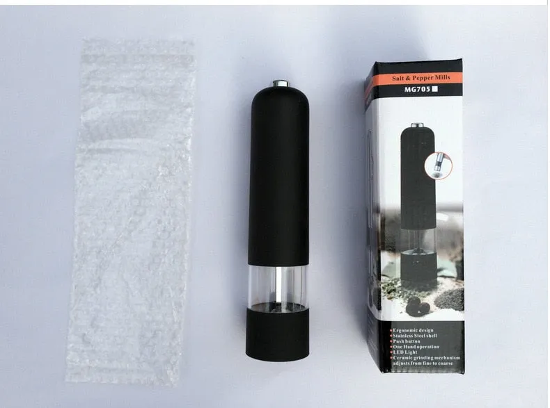 Portable Electric Pepper, Grain ,spice Grinder and  Oil Spray Cooking Accessories