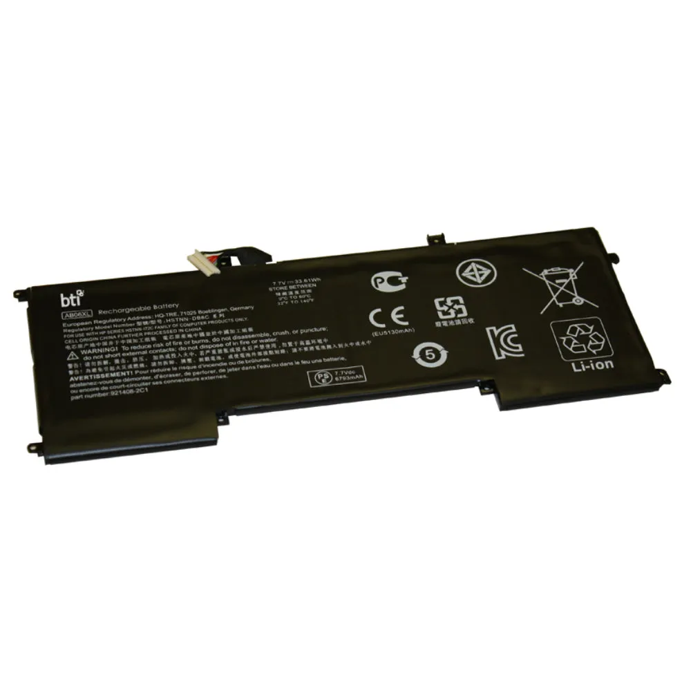 Replacement Battery For Hp Envy 13-Ad100 Replacing Oem Part Numbers Ab06xl 921438-855 921408-2C1 // 7.7V 6962Mah 54Whr