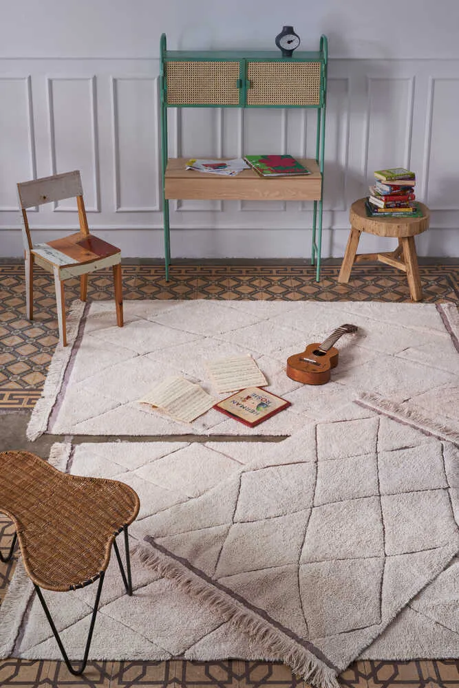 RUGCYCLED WASHABLE AREA RUG BEREBER