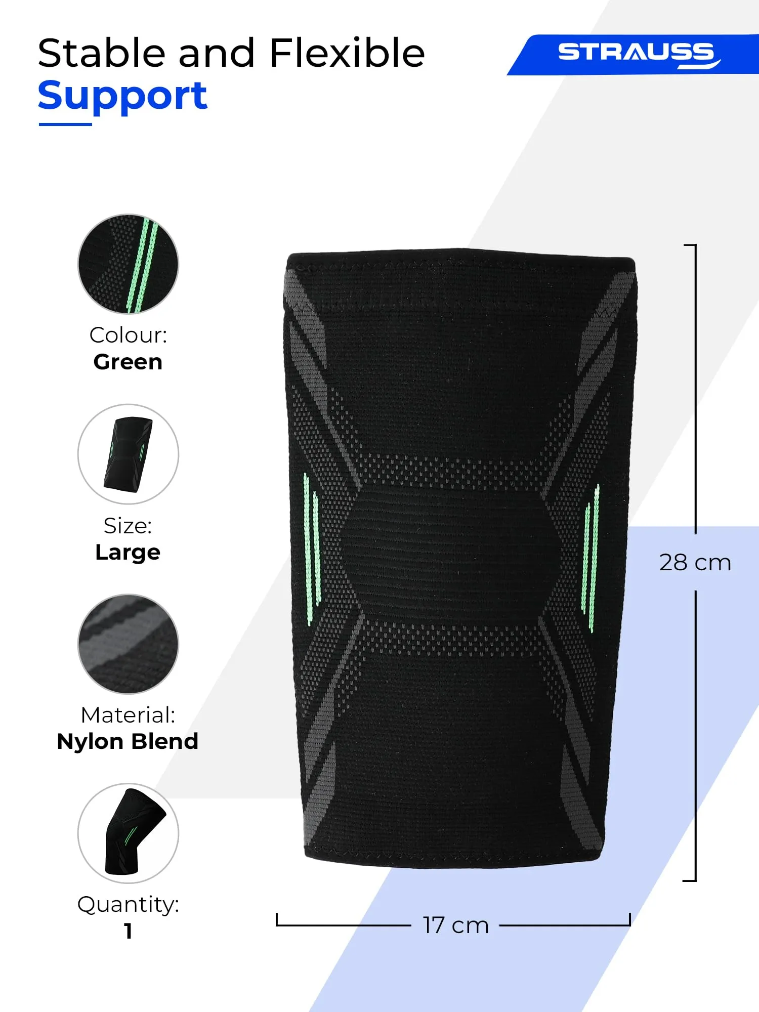 STRAUSS Sports Knee Cap for Men and Women | Knee Support for Men and Women