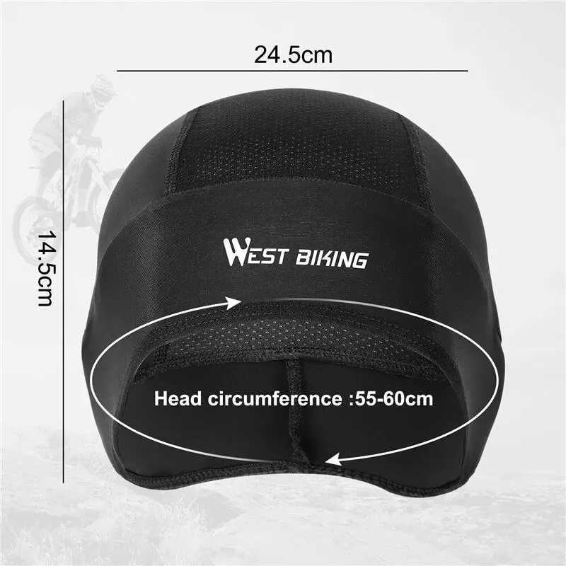 Summer Bike Skull Cap Men Cycling Accessories Motorcycle Helmet Lining Mesh Cap Hiking Running Sports Bicycle Hats
