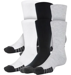 Under Armour Socks -  Youth Performance Tech Cushioned Crew - 3Pk