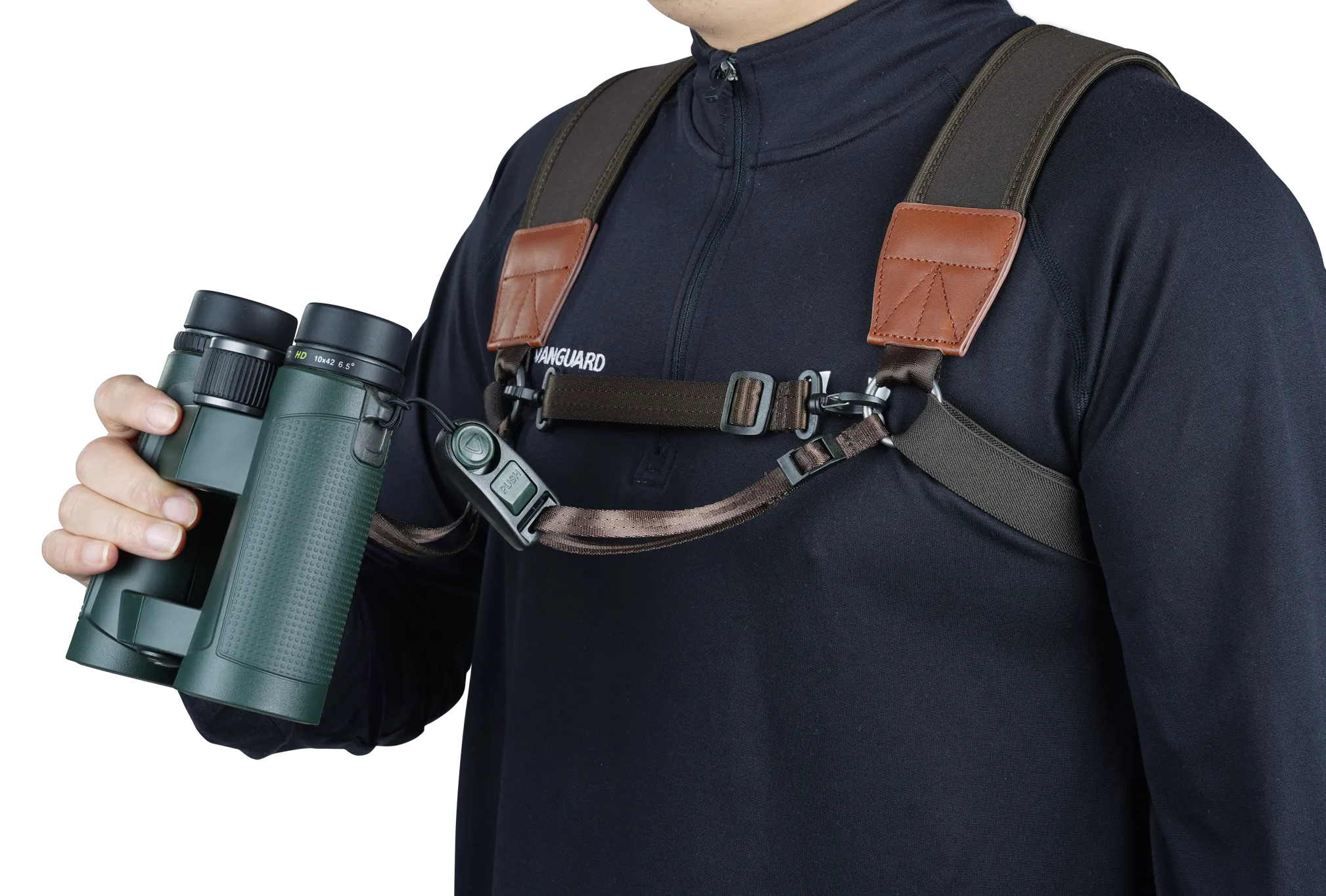 VEO Optic Guard Deluxe Optics and Camera Harness - Brown