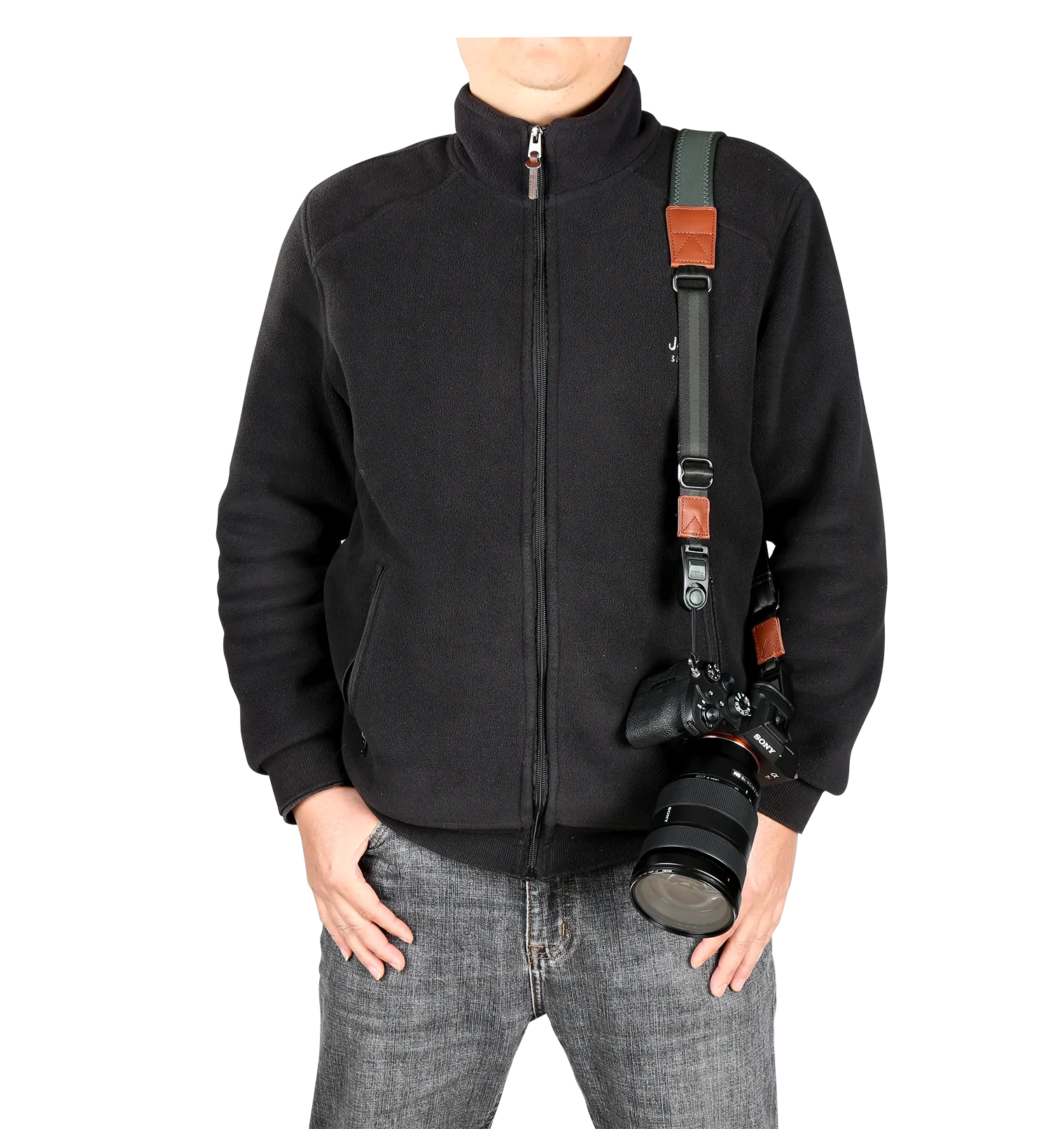 VEO Optic Guard Optics and Camera Neck Strap - Black