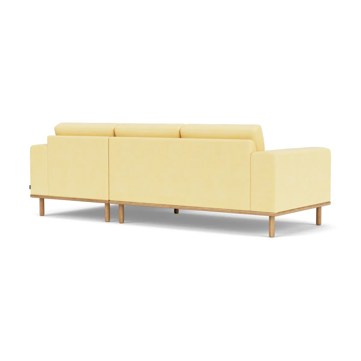 Vilmar Fabric Right Chaise Sofa (Oak, Sun)