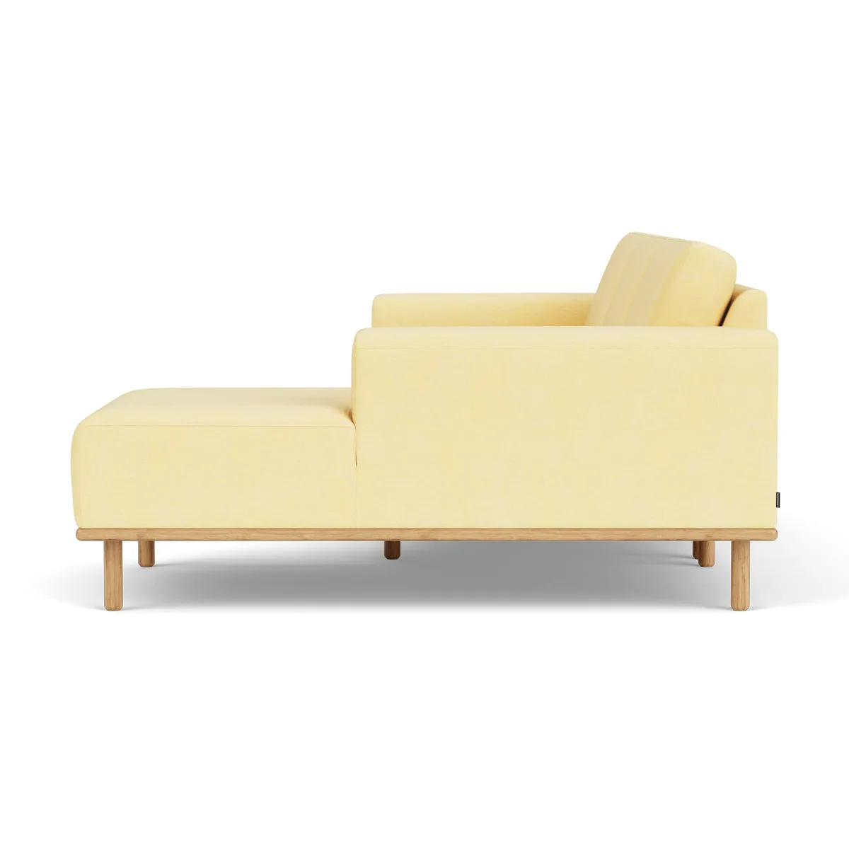Vilmar Fabric Right Chaise Sofa (Oak, Sun)