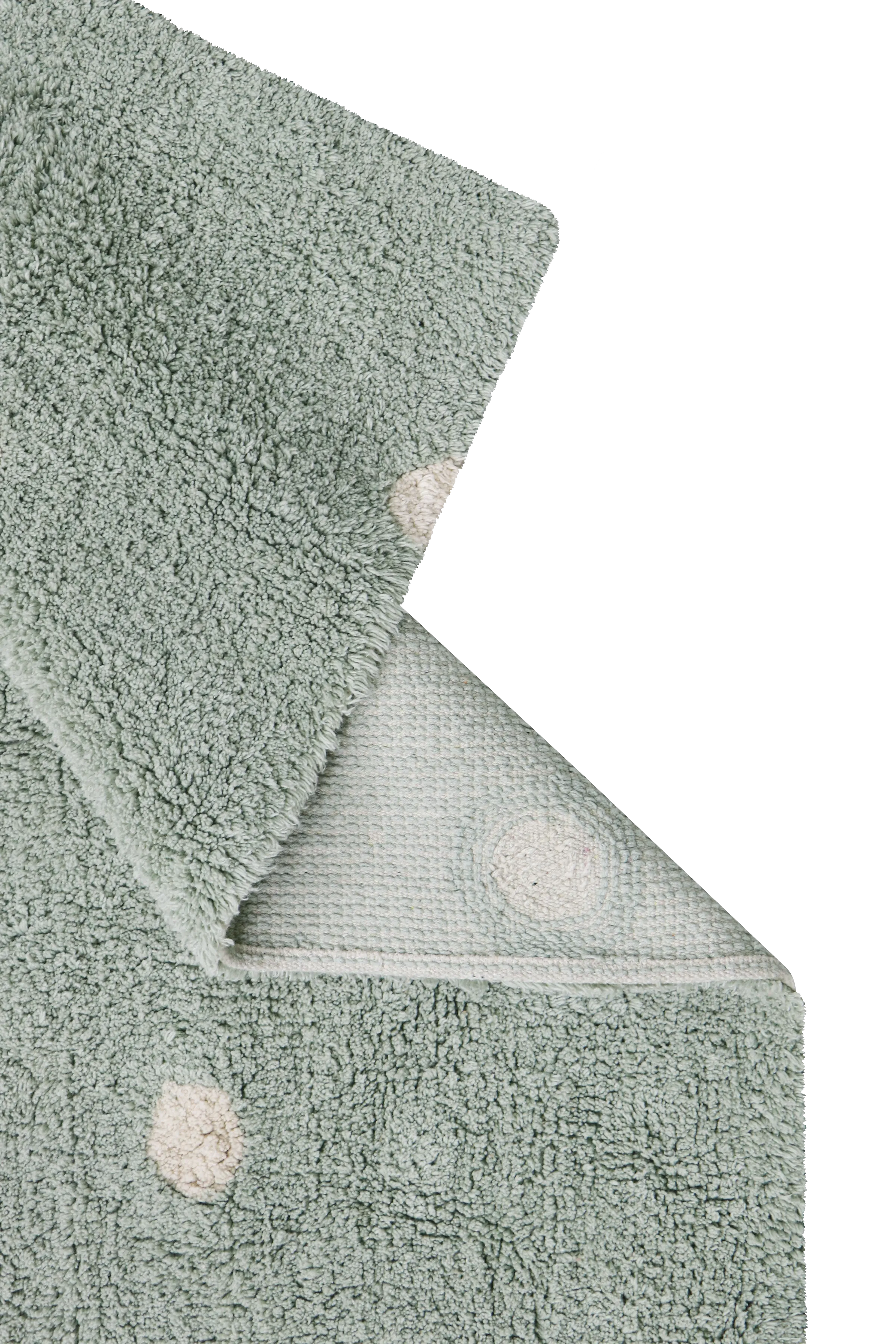 WASHABLE AREA RUG MINI DOT BLUE SAGE