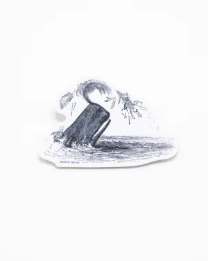 Whale Attack Sticker