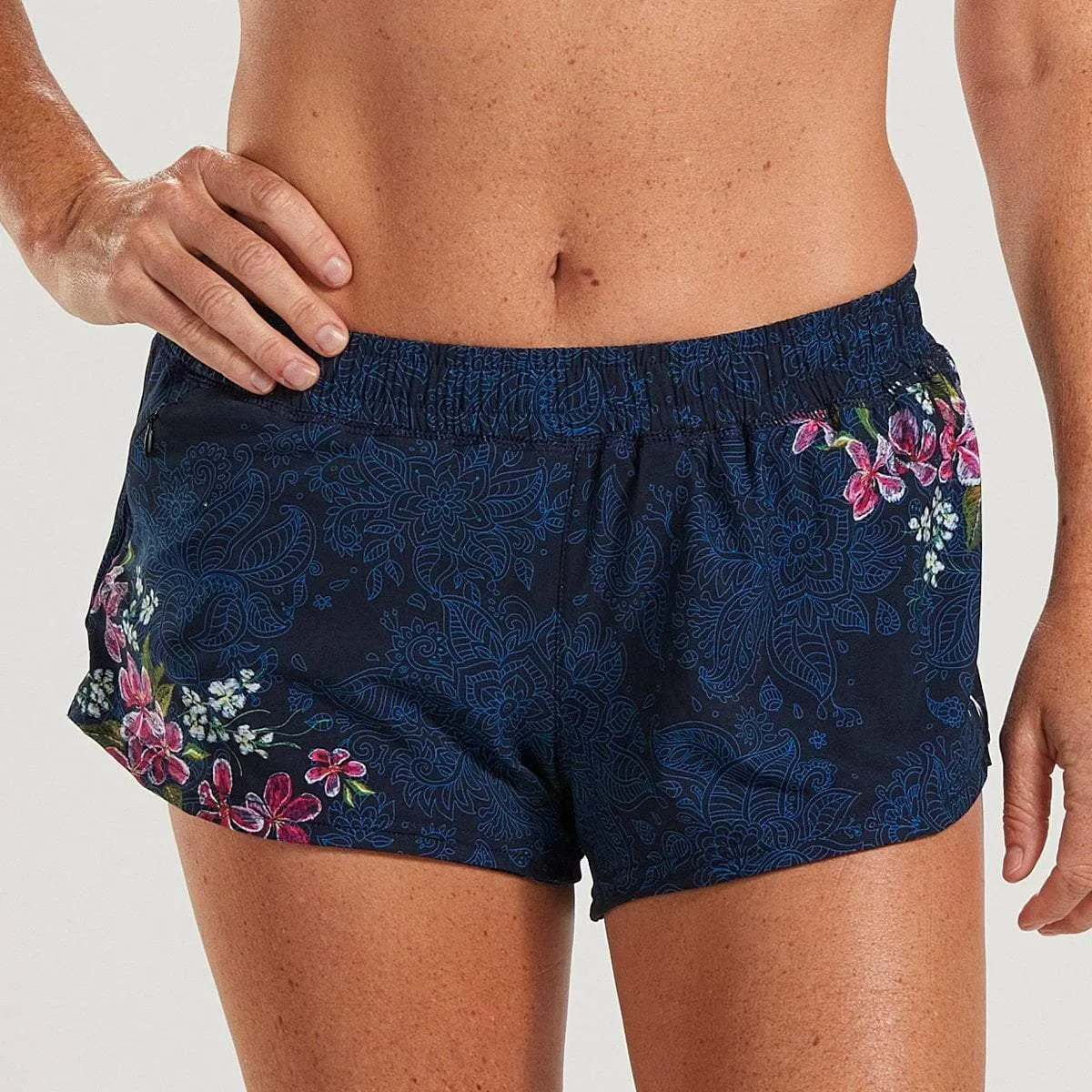 Womens LTD Run 3 Inch Classic Short - Blue Roar