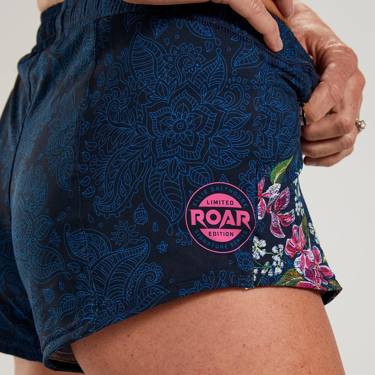 Womens LTD Run 3 Inch Classic Short - Blue Roar