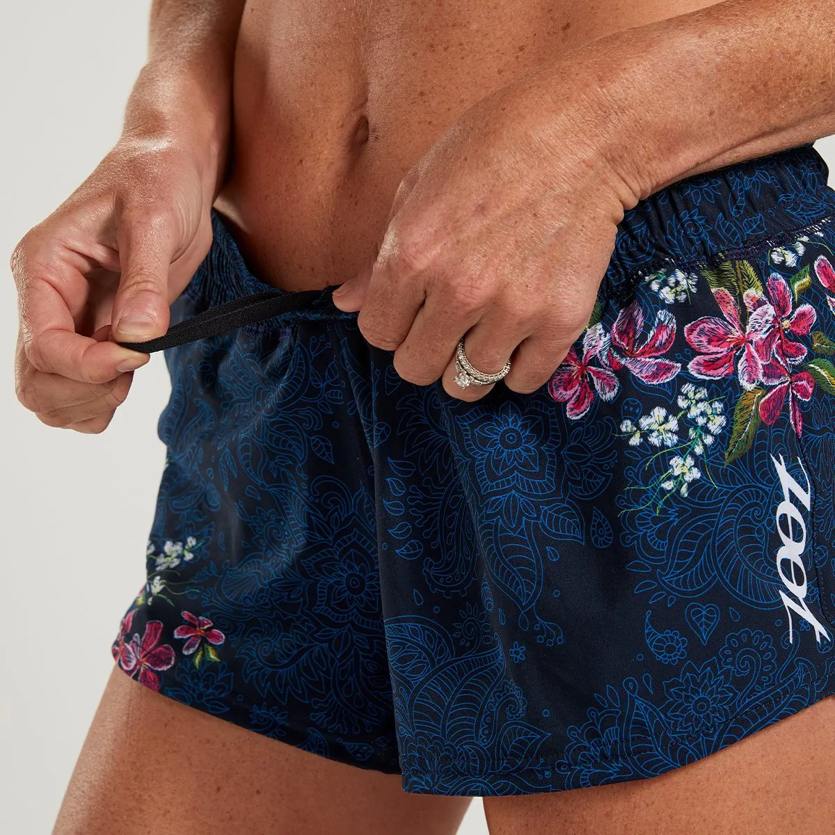 Womens LTD Run 3 Inch Classic Short - Blue Roar